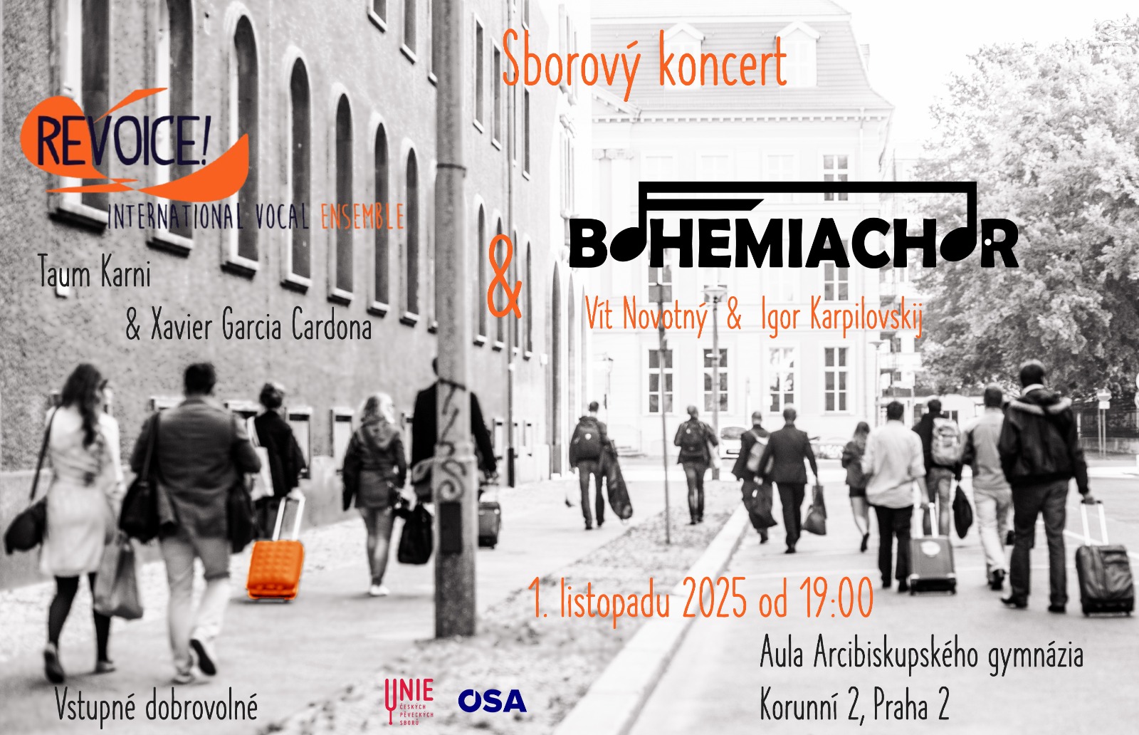 Revoice a&nbsp;Bohemiachor v&nbsp;říjnu v&nbsp;Praze